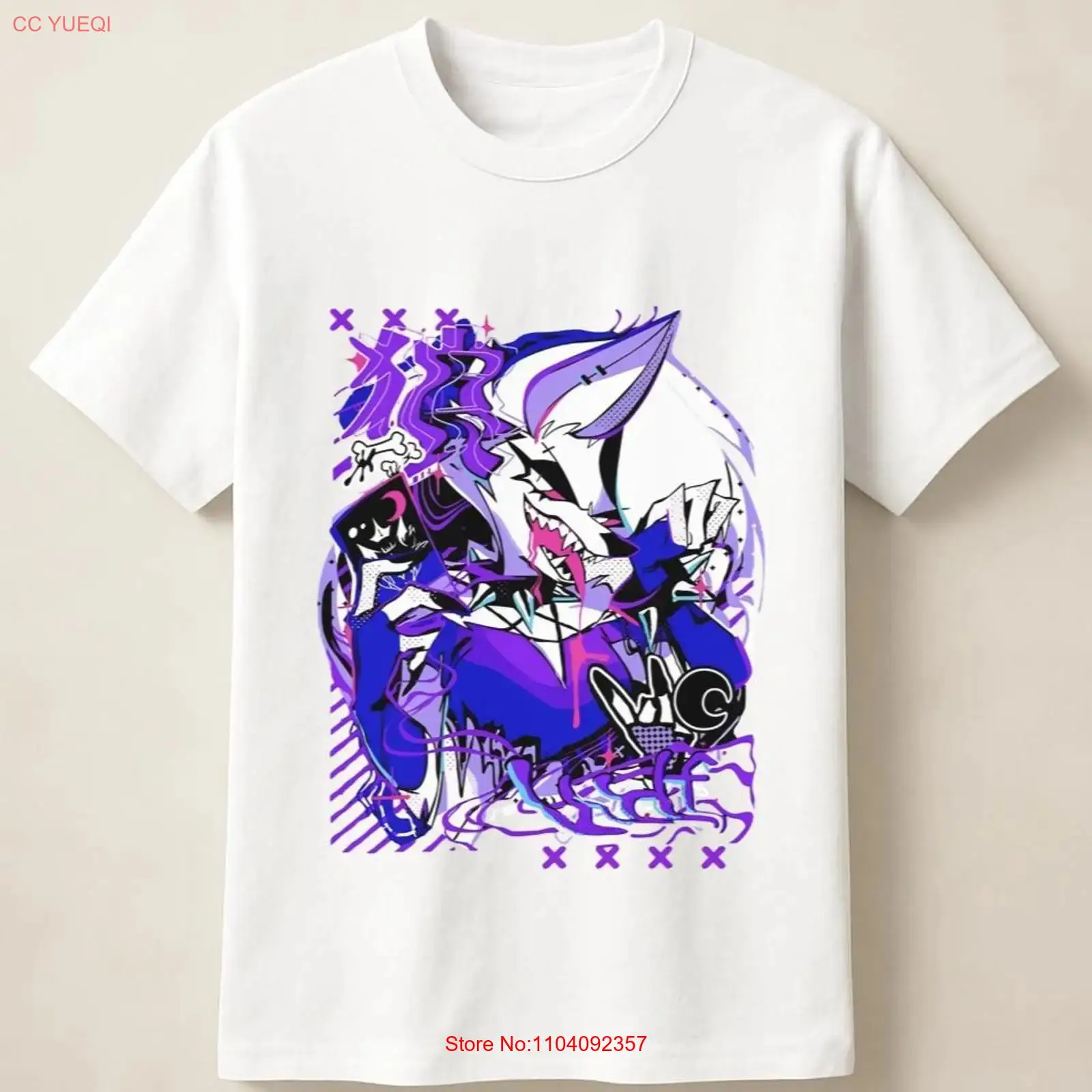 Anime Themed Merchandise - Camiseta vintage lavada e elástica com