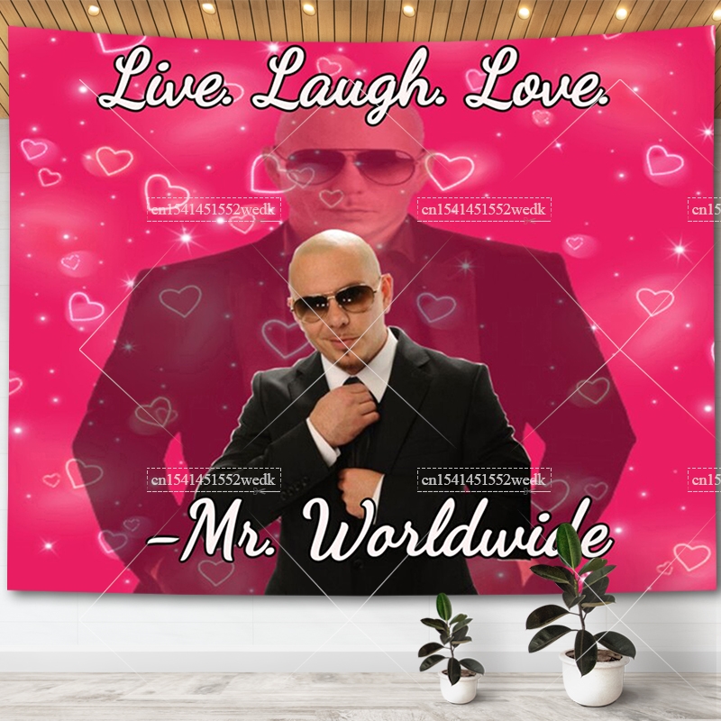 Wall Scroll Tapestry - Worldwide diz ao vivo rir amor