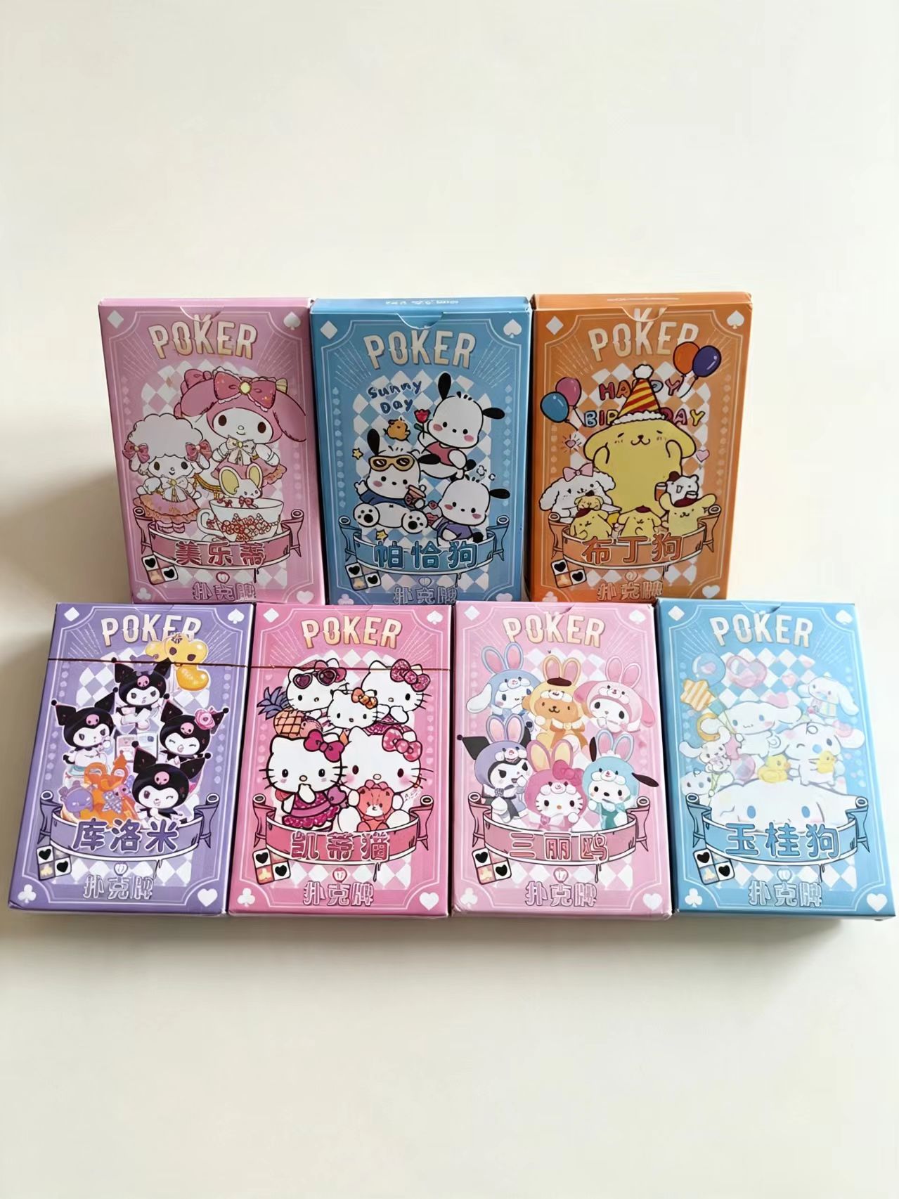 Themed Playing Card - Cartas de Baralho Sanrio para Jogos