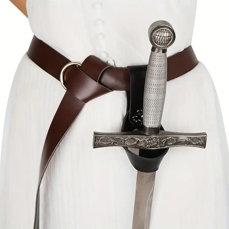 Cinto de Couro Retrô Viking co - Cosplay Prop Sword avaliação e preço