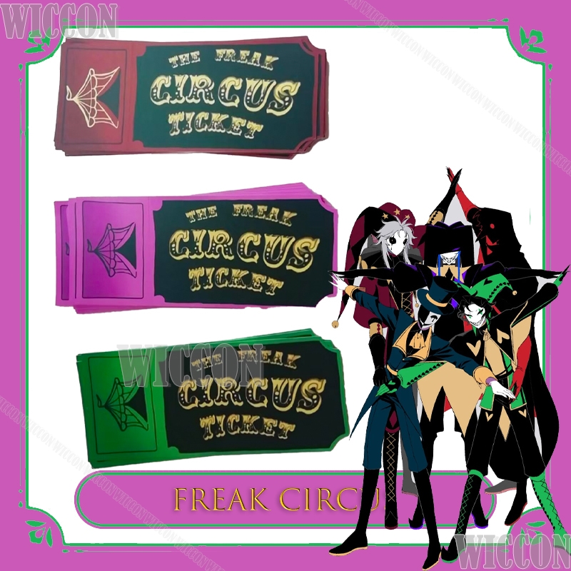 Freak circo bilhete cartão ver - Anime Merchandise In Japanese avaliação e preço