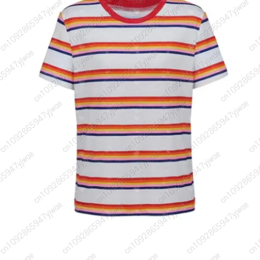 Camiseta Listrada Arco-Íris 20 - Anime Themed Merchandise avaliação e preço